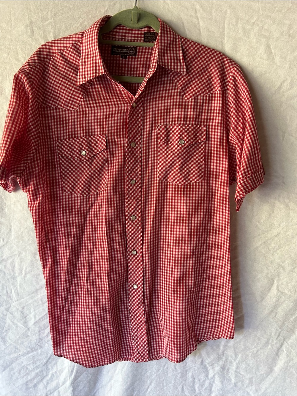 Sheplers Red Gingham Western Shirt